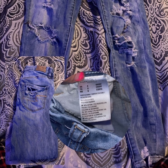 American Eagle Outfitters Jeans Patch And Ripped High Waisted Jeans Poshmark